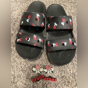 Disney Minnie Mouse Crocs Sandals Size 9